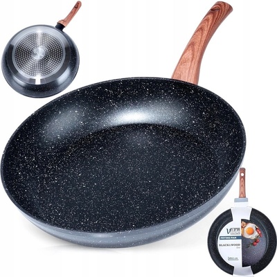 Tradiční pánev Vilde Black&Wood 32 cm, granitová