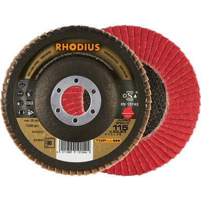 Rhodius Brúsny lamelový kotúč 115 x 22,23 mm K80 210621