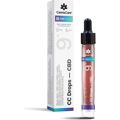 CannaCare Kapky CC Drops s CBD 9% 7 ml