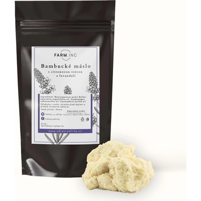 Farm.Inc šlehané bambucké máslo s citronovou trávou a levandulí 250 g
