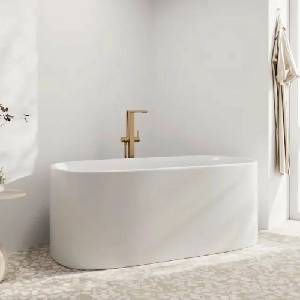 Hansgrohe Смесител за вана/душ Hansgrohe Tecturis E, свободностоящ, матов бронз, без скрито тяло (73445140)