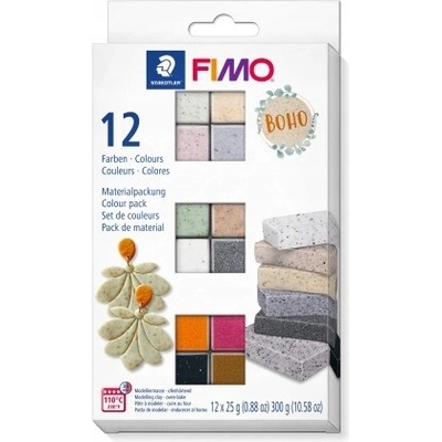 Staedtler Sada termosetovej hmoty FIMO Boho 12x25g