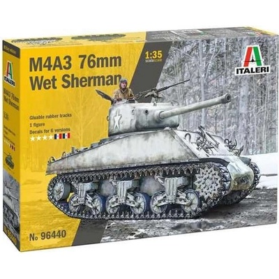 ITALERI Model Kit tank 96440 Sherman M4A3 Wet 1:35