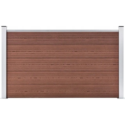 zahrada-XL Zahradní plot dřevoplast 180 x 105 cm hnědý