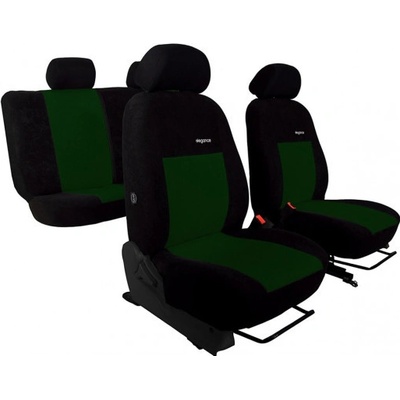 Autopoťah Pok-ter Elegance zeleno-čierne velour-velour