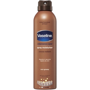 Vaseline Essential Moisture Cocoa Radiant Rich Feeling telové mlieko ve spreji 190 ml