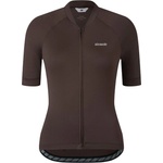 straede Дамска фланелка с къс ръкав за колоездене straede Women's Kaern Jersey Pro Cycling jersey - Espresso (156-3076-0312)