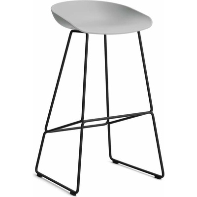 Hay AAS 38 High black powder coated steel / concrete grey