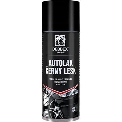 Autolak čierny, lesk DEBBEX, 400ml