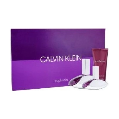 Calvin Klein Euphoria Woman EDP 100 ml + EDP 30 ml + tělové mléko 100 ml dárková sada
