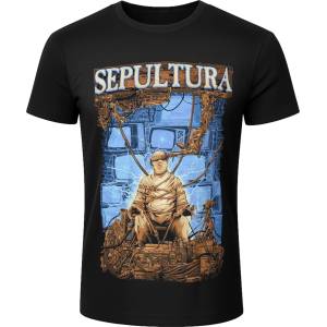 RAZAMATAZ мъжка тениска sepultura - chaos ad - черна - st2770