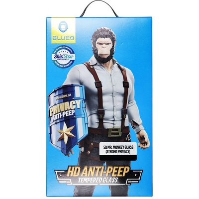 Blueo Privacy протектор за Samsung Galaxy S25 black Mr. Monkey (5903396349140)