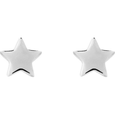 Preciosa minimalistické strieborné náušnice kôstky Moon star 5364 00