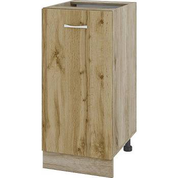 ИРИМ Долен шкаф с една врата и рафт Сити АРДД-21 дъб сонома арвен / дъб дакота 40 см