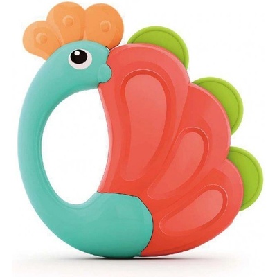 Bo Jungle chrastítko B-Rattle Symphony Peacock