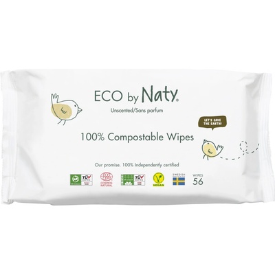 ECO by Naty vlhčené ubrousky pro citlivou pokožku 56 ks