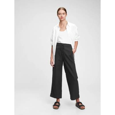 GAP Широки панталони от лленобленда GAP GAP | Cheren | ЖЕНИ | XS