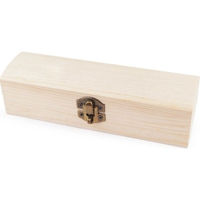 Dřevěná krabička k dozdobení přírodní 1 ks