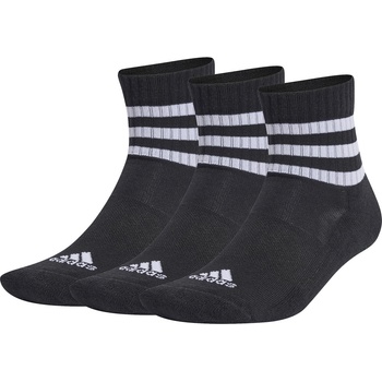 adidas Чорапи Adidas 3-Stripes Cushioned Sportswear Mid-Cut Socks 3 Pairs - Black/White