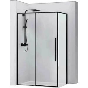 Rea Solar правоъгълна душ кабина с плъзгаща се врата 90x120 черна (5902557333028)