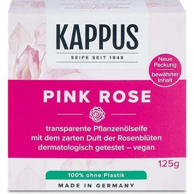 Kappus Pink Rose luxusní mýdlo 125 g