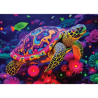 Alipson Puzzle - Puzzle Rainbow Turtle - 500 piese