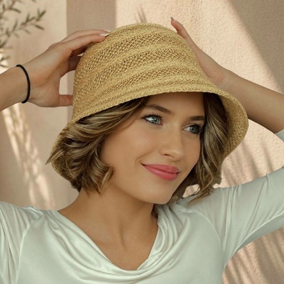 Dámský letní klobouk Cloche látkový barevné varianty P-3232