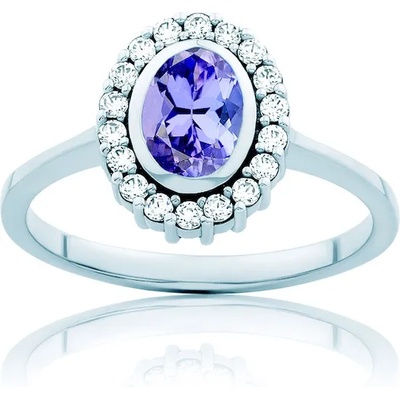 SAVICKI Пръстен Blue Lagoon: бяло злато, танзанит