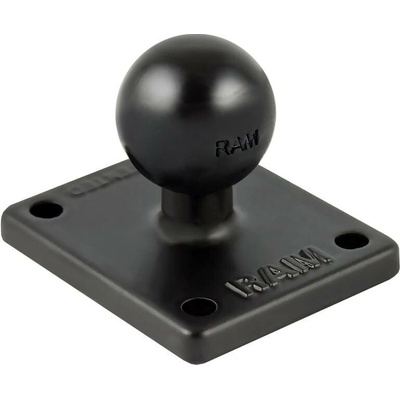 RAM Mounts obdelníkový držák s AMPS vzorem děr s 1" kulovým čepem