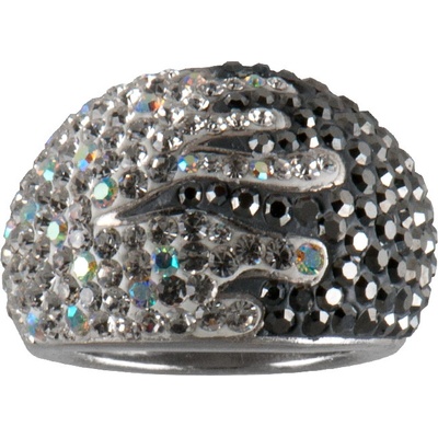 Lipinský prsten se Swarovski Elements Krystal AB Hematite 61 3482 1296