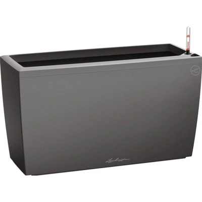 Lechuza Květináč Cararo Premium antracitová metalický 75 x 30 x 43 cm – Hledejceny.cz
