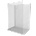 Mexen Kioto стена за душ Walk-in 110 x 70 см, прозрачен, бял - 800-110-212-20-00-070 (800-110-212-20-00-070)