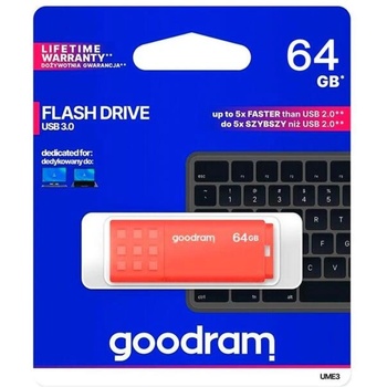 Image 1 of GOODRAM UME3 64GB USB 3.0 UME3-0640O0R11/ UME3-0640K0R11