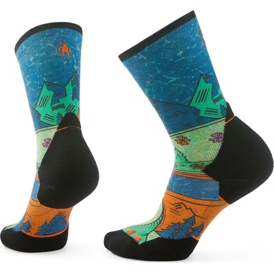 Smartwool Дамски чорапи за бягане Smartwool Women's Trail Run Targtd Cush. Mountain Crew Socks Running socks - Twilight Blue - размер 38-41 (EU) (201-8945-0112)