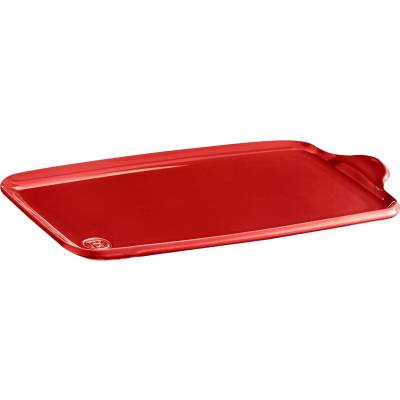 Emile Henry Плоча за печене и сервиране appetizer platter - размер xl - цвят червен (eh 5005-34)