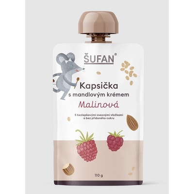 ŠUFAN Kapsička s mandlovým krémem malinová 110 g – Sleviste.cz