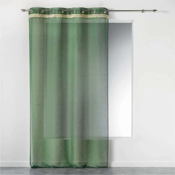 Douceur d'intérieur Rybíz připravený na očkách FRANGY, 140 x 240 cm, zelená