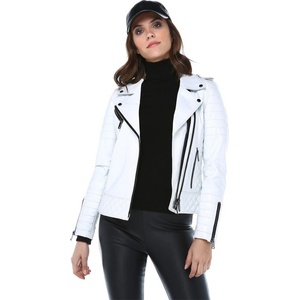 Jacket Club Дамско яке от естествена кожа yb-2080 - Бяло #317876 (317876_Бяло)