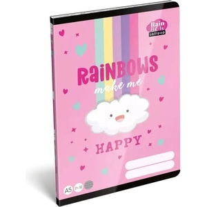ICO Lollipop Rainbow: Тетрадка на редове - формат A5, 4. клас (7500170001)