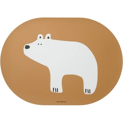 ASA Selection Prestieranie Asa BUDDIES hnedé s medveďom 46x33cm