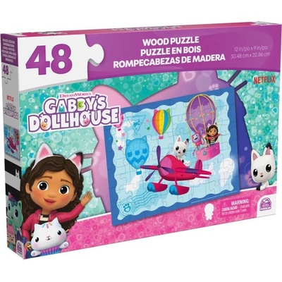 Spin Master 20139881 Gabby`s Dollhouse Дървен пъзел 48 части (6067989)
