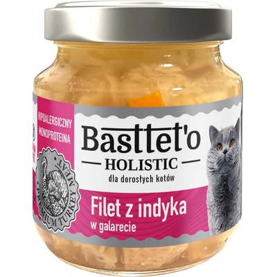 Basttet'o Holistic morčacie filé v galete pre mačky 130 g