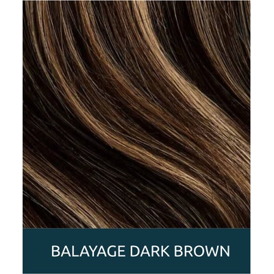 Exclusive wigs by Lubo Paruka Karen Human Hair dark brown balayage