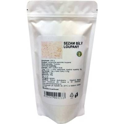 Zelené Drahokamy Sezam bílý loupaný 200 g