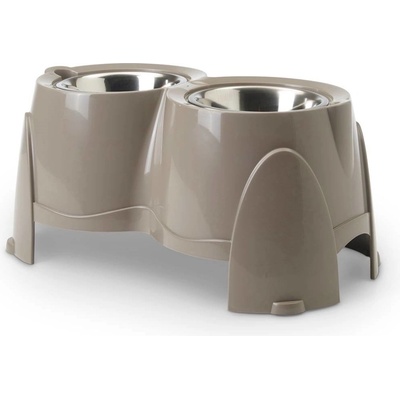 Stojan s miskami Ergo Feeder - 2 x 0,85 l 15,5 cm, výška 18,5 cm