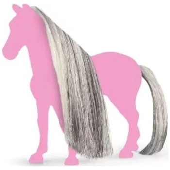 Schleich Schleich: Красавица кон - комплект аксесоари за грива и опашка - сив