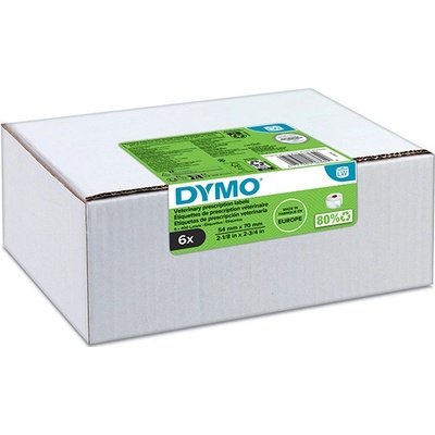 Dymo 2187328 papierové štítky 70 mm x 54 mm biele veterinárny 6 x 400 ks