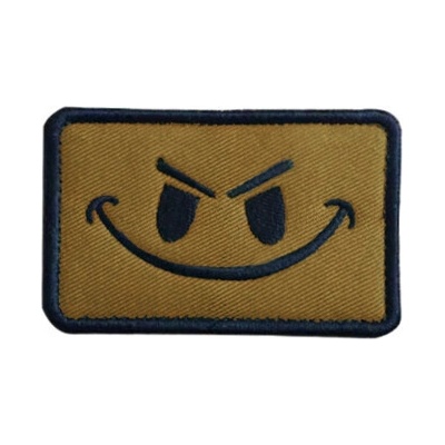 WARAGOD Vyšívaná nášivka Emoticon, coyot