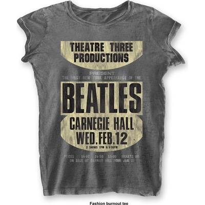 The Beatles Tričko Carnegie Hall Žena Šedá