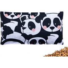 VFstyle nahrievací vankúšik s čerešňovými kôstkami 30x15 cm Panda